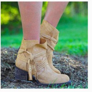 Miss Macie Katie Jo Booties - Anderson Bean Size: 9